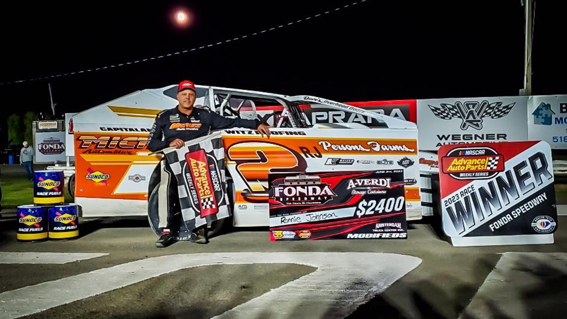 RJ GETS HIS 32ND CAREER WIN ON SATURDAY NIGHT AT FONDA
