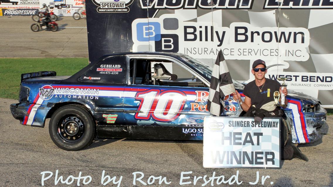 Apel Wins after Leaders Tangle at Slinger