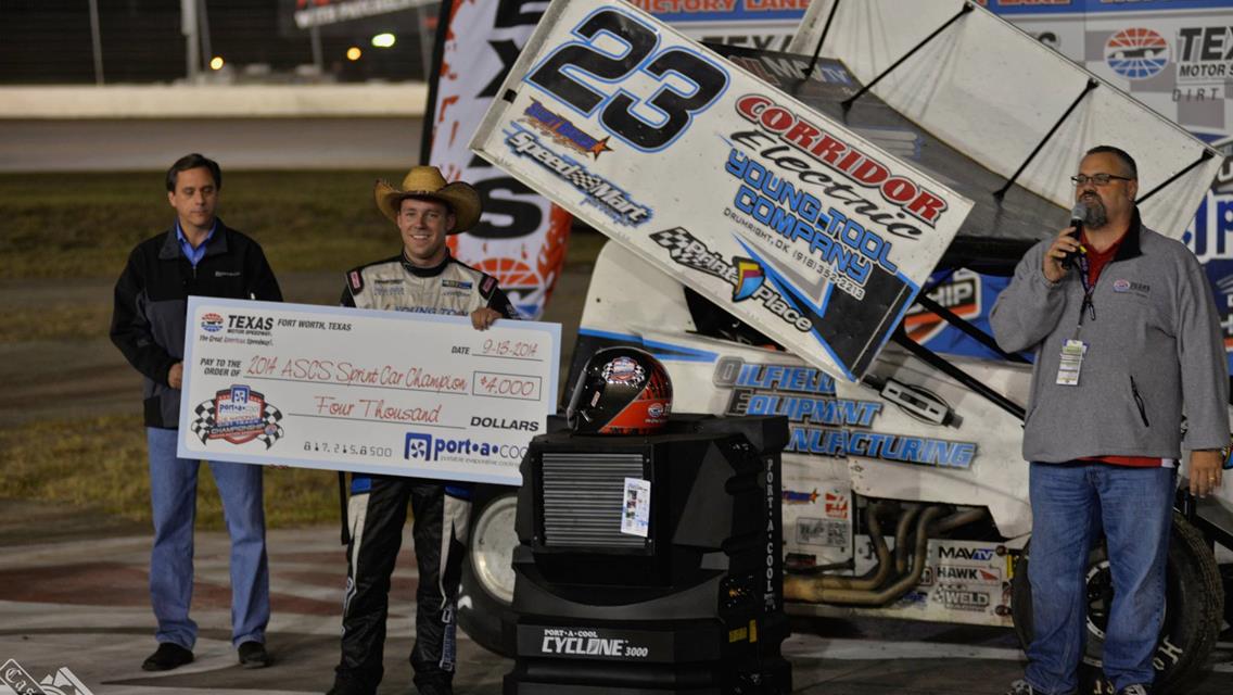 Seth Bergman Earns the Texas Motor Speedway Port-a-Cool U.S. Dirt Track National Championship!