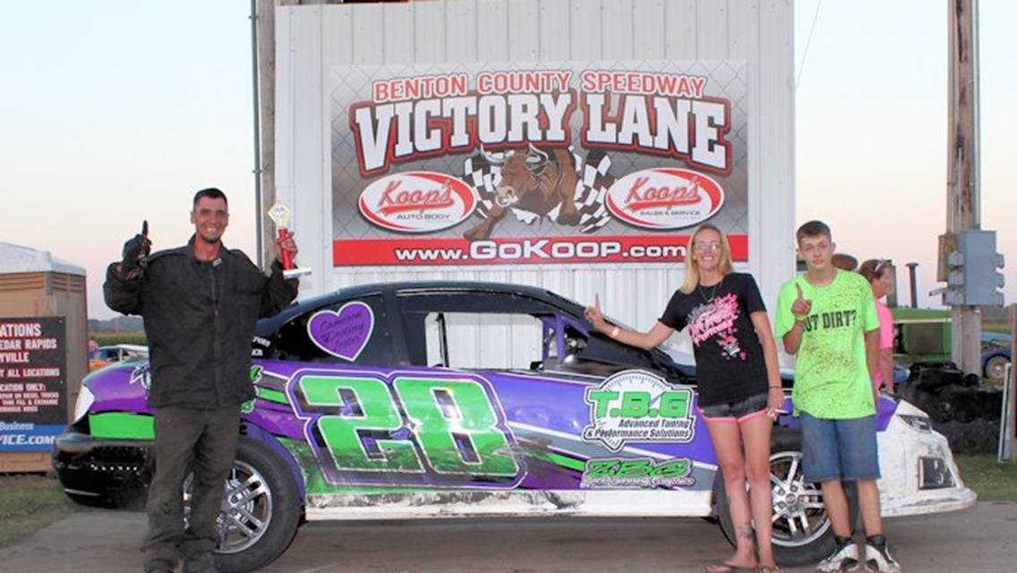 Berry Jr. Scores Win On Wild Night At Benton County Speedway