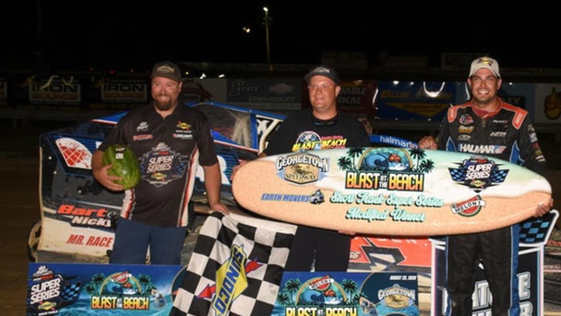 Friesen Has $8,260 Beach Blast, Roars from 23rd to Win Georgetown Tuesday Night