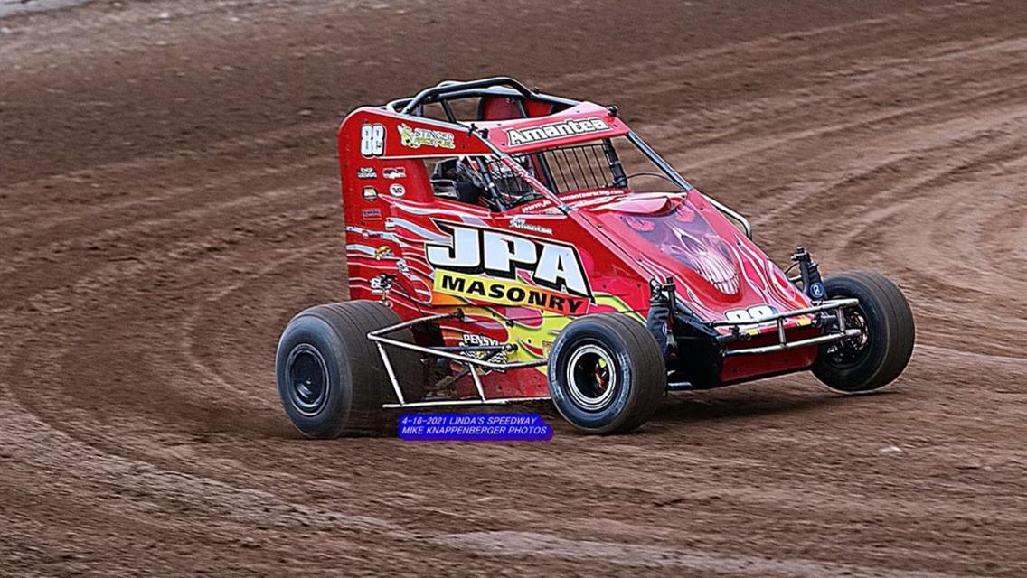 Amantea Picks Up Pair of Top-10 Finishes in Wingless Micro Sprint Competition