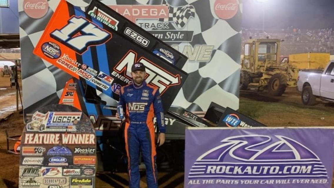 Ricky Stenhouse, Jr. wins USCS Silver Shootout Friday prelim at Talladega