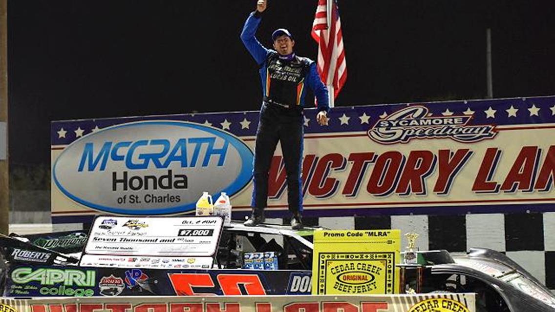 Alberson Scores 2nd MLRA Win of 2021 at Sycamore Speedway For $7,000 Payday