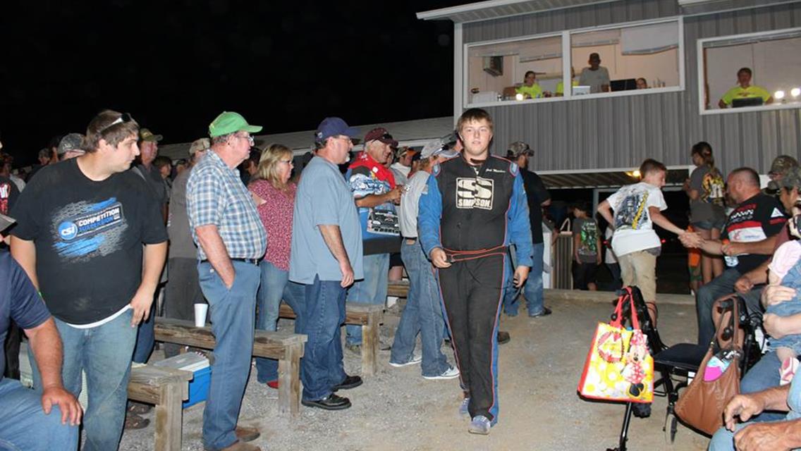 Josh Marcham wins the $1,000-to-win Quick Engineering preliminary night feature at SIR&#39;s 7th Annual IKE Honda Terry Sprague Memorial
