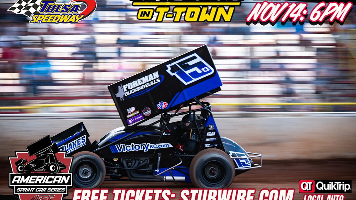 $10,000 in Prize Money for the ASCS Sprint Cars at Tulsa Speedway!!