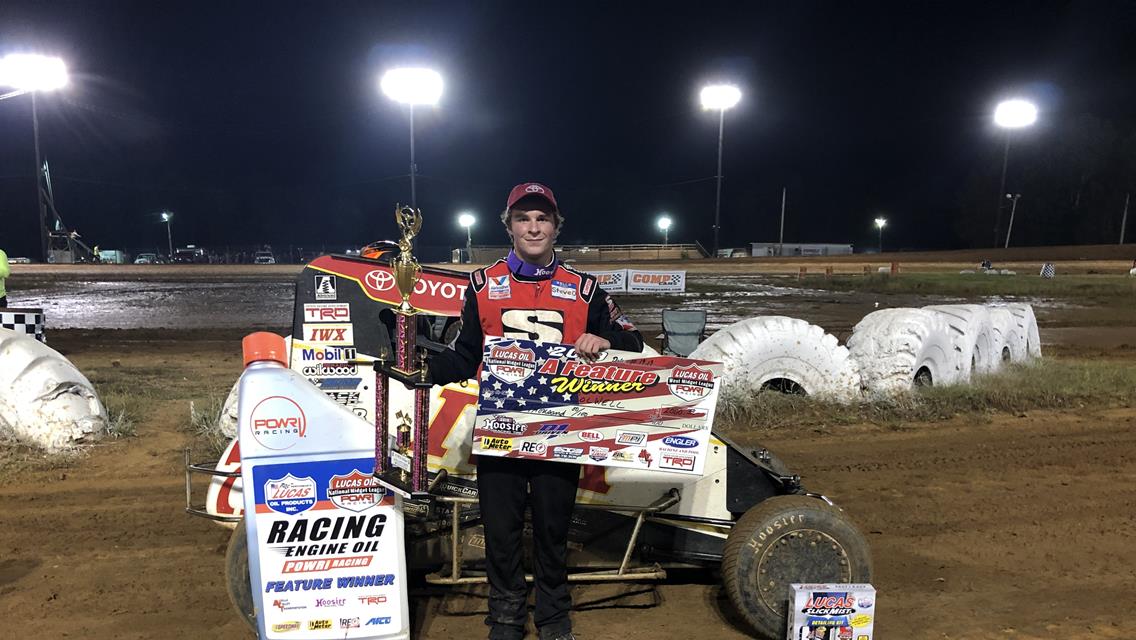 COLWELL CHARGES FROM TAIL TO WIN AT I-30