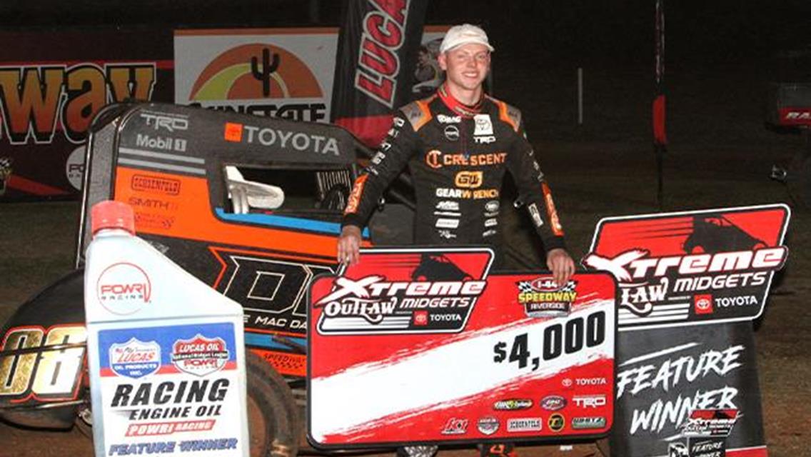 Cannon McIntosh Maneuvers Win with POWRi National &amp; West/Xtreme Midgets