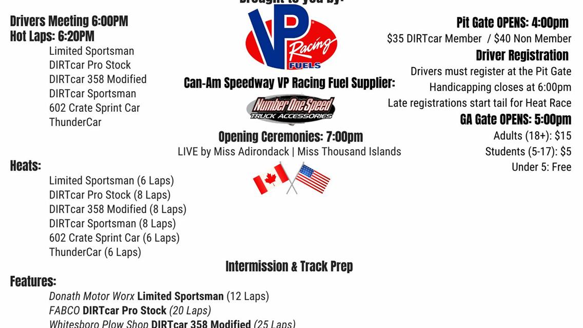 Season Opener: Order of Events