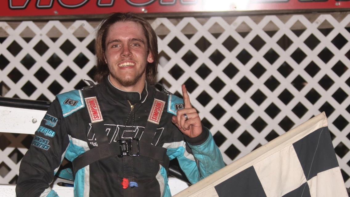 MAX FRANK WINS HIS FIRST FEATURE OF THE SEASON