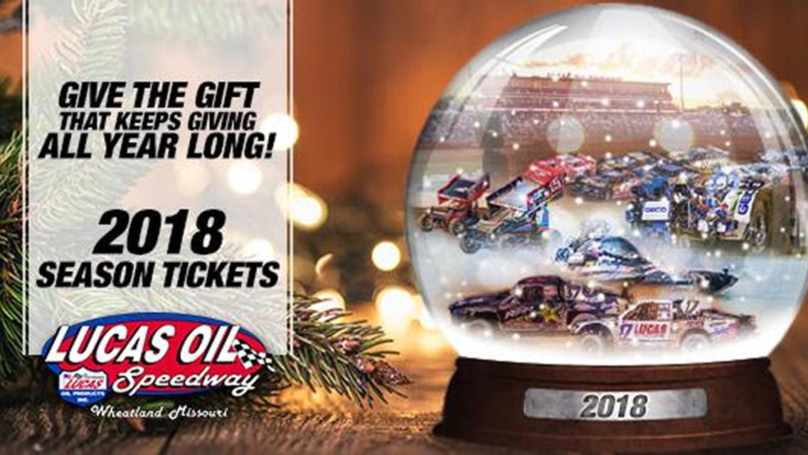 Lucas Oil Speedway 2018 season passes, gift cards on sale