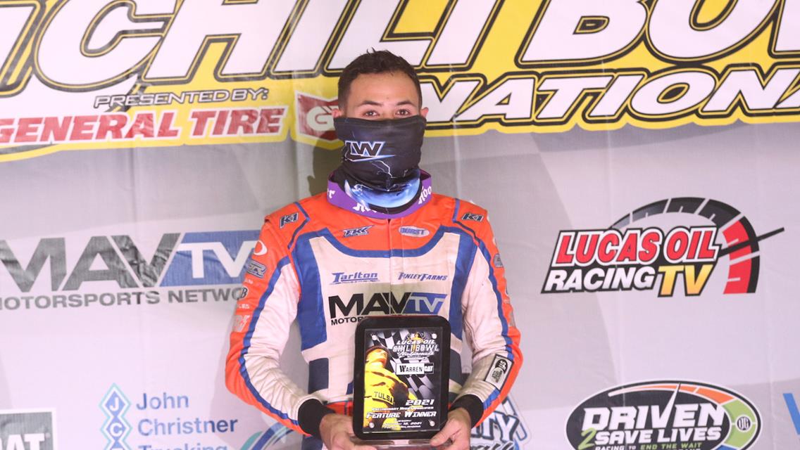 Kyle Larson Holds On For His Fourth Warren CAT Qualifying Night Victory