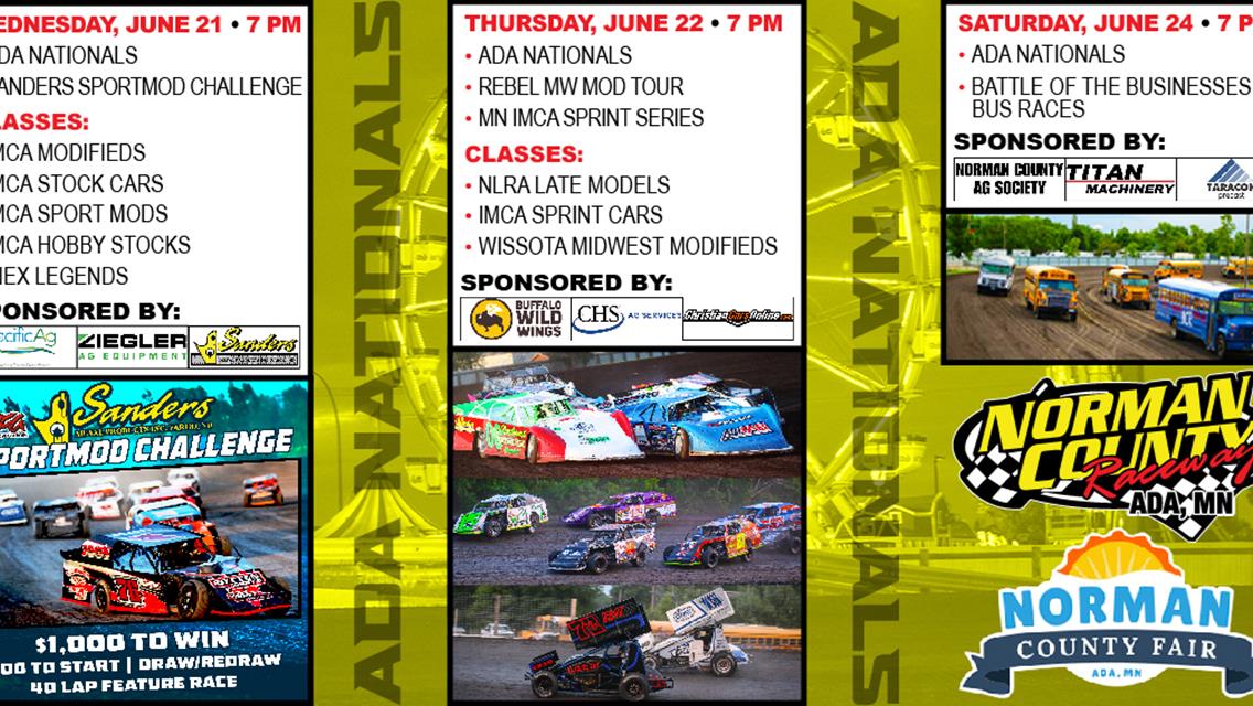 NEXT EVENT: June 21-24 - Ada Nationals | Norman County Fair