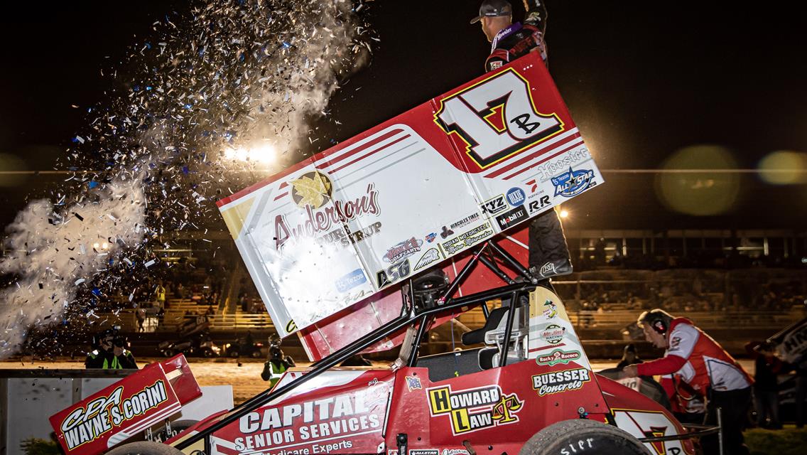 Balog goes Back-to-Back at Plymouth Dirt Track with the All Star Circuit of Champions and IRA Sprint Car Series