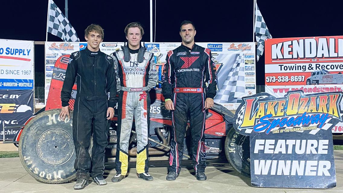 Mario Clouser Continues Winning Ways in POWRi WAR at Lake Ozark Speedway