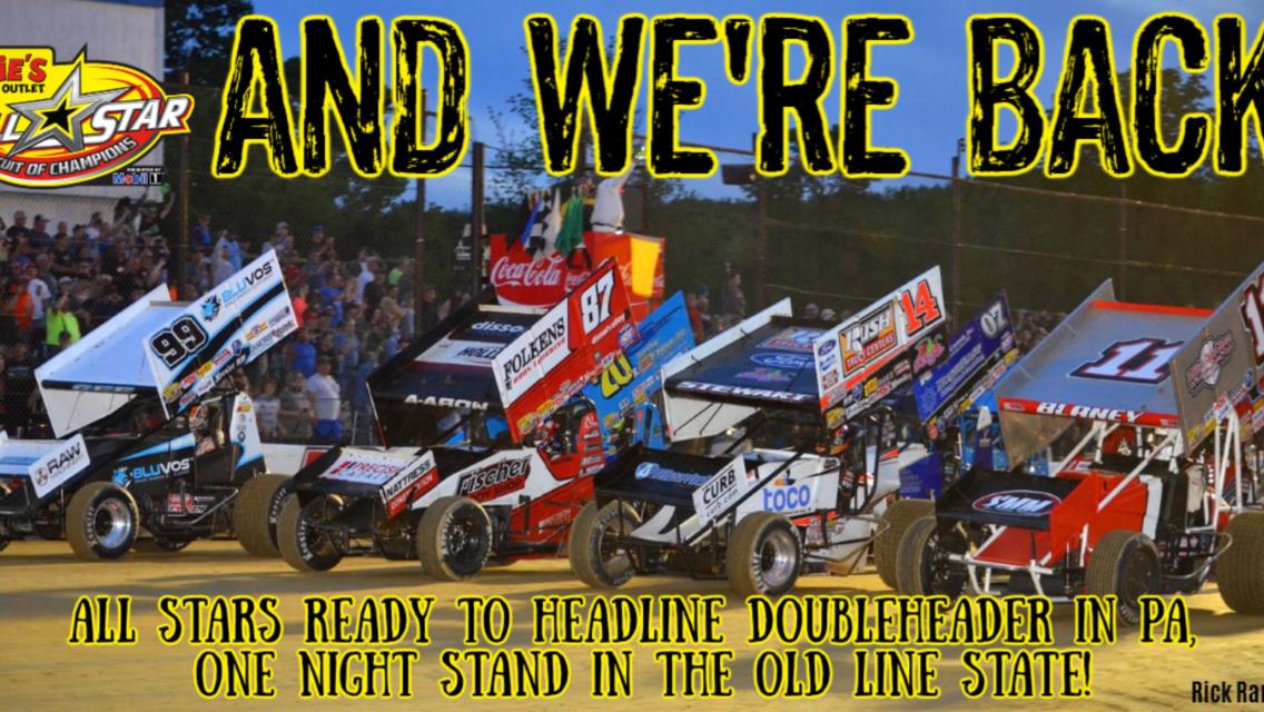 All Stars will tackle Pennsylvania and Maryland during final multi-race weekend of 2019
