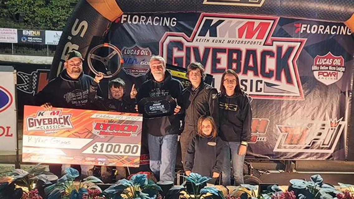 Ryker Griggs Gains KKM Giveback Prelim Night One Victory with POWRi Jr Sprints