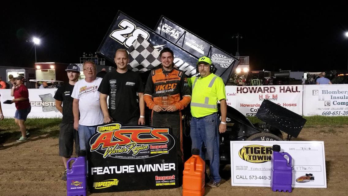 Jonathan Cornell Notches ASCS Warrior Win No. 29 With Randolph County Raceway Score