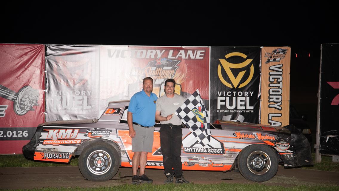 Corn Takes first Iowa win, Janssen, Olson, Knutson, George, and Williams also see checkers