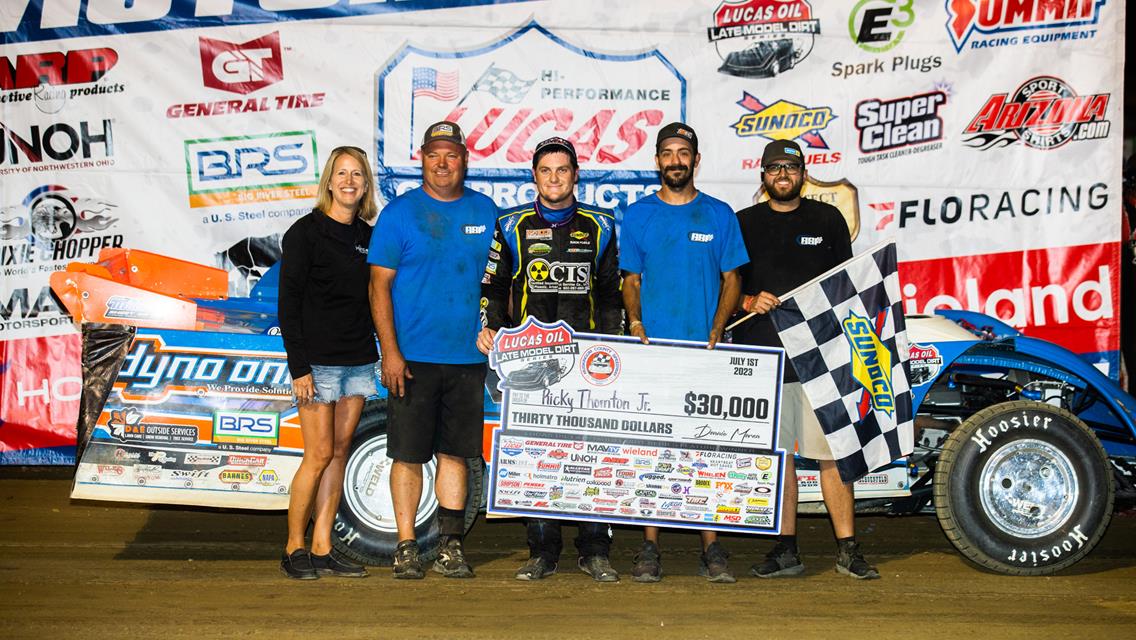 Muskingum County Speedway (Zanesville, OH) – Lucas Oil Late Model Dirt Series – Freedom 60 – June 30th-July 1st, 2023. (Heath Lawson photo)