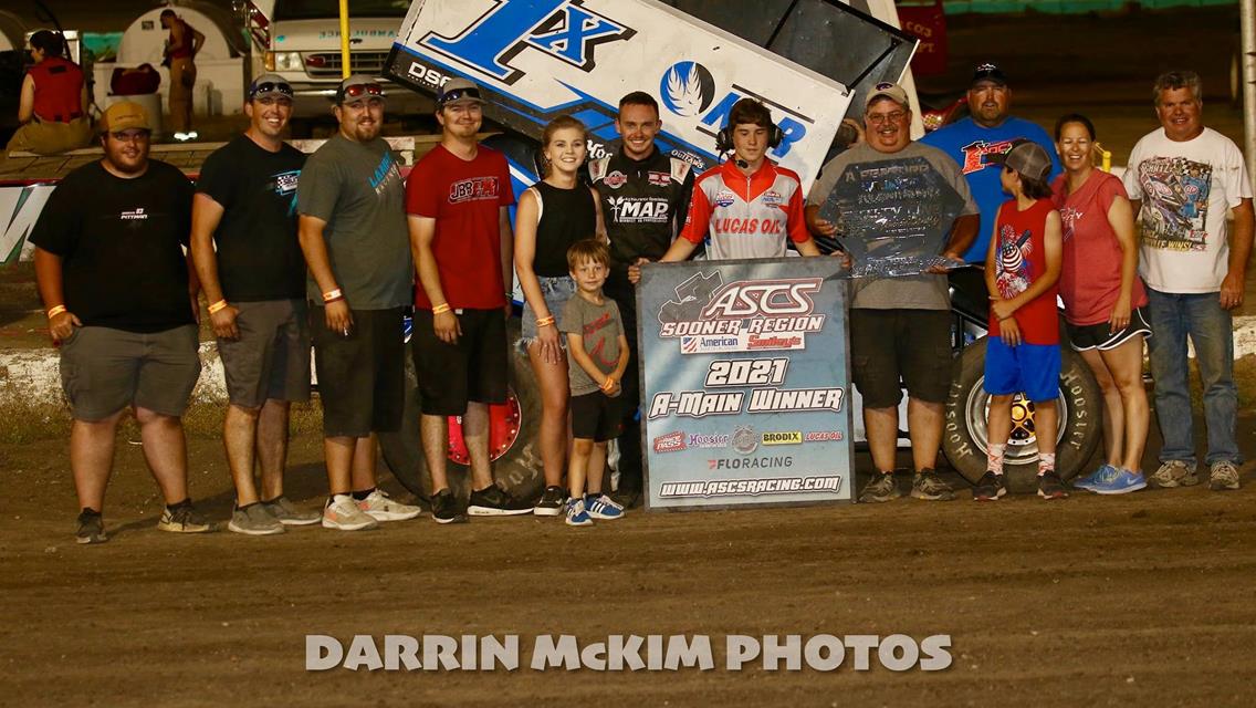 Jake Bubak Takes ASCS Sooner Checkers At 81-Speedway