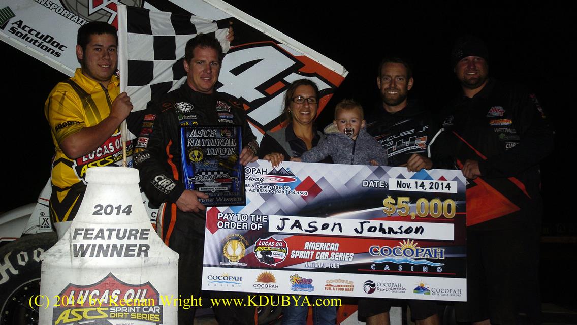 Jason Johnson Dominates Lucas Oil ASCS at Cocopah Speedway