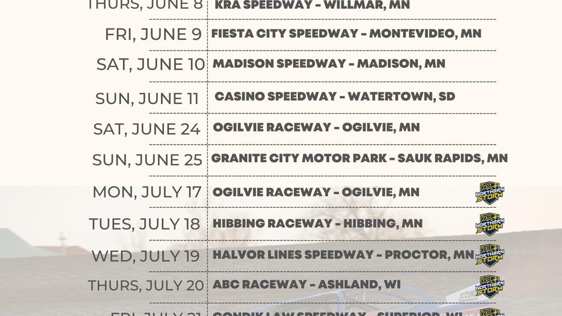 2023 Structural Buildings WISSOTA Late Model Challenge Series Schedule Announced