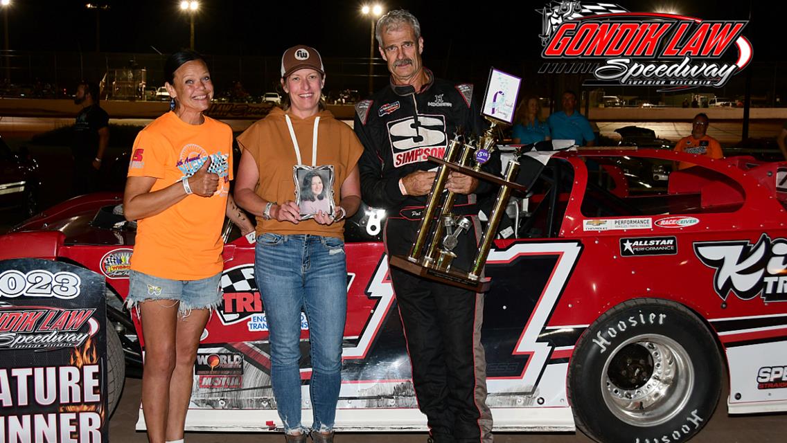 Bernick Edges Mindock for $1,100 Gondik Law Speedway Pure Stock Win