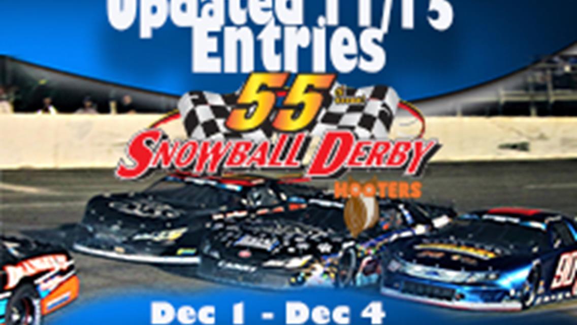 MORE SNOWBALL ENTRIES AS OF TUESDAY NOV. 15th