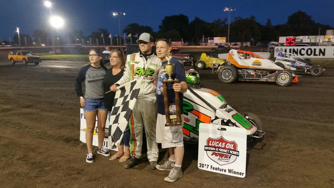 MCQUINN SCORES D-II MIDGET VICTORY