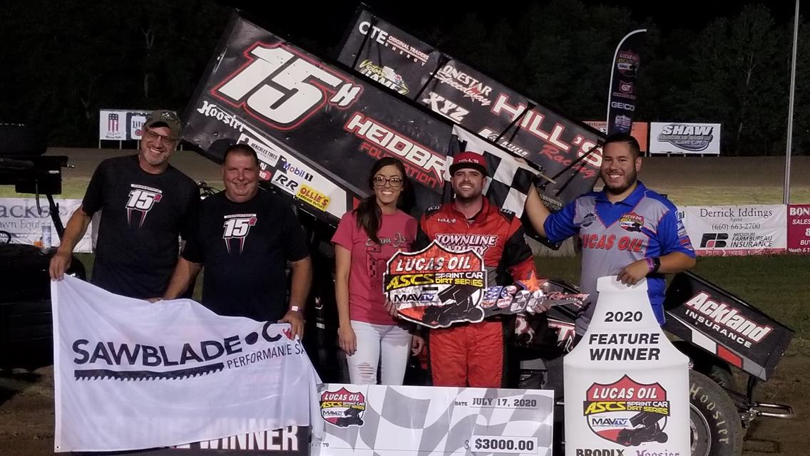 Hafertepe Hustles The Highside For Lucas Oil ASCS Victory At U.S. 36 Raceway