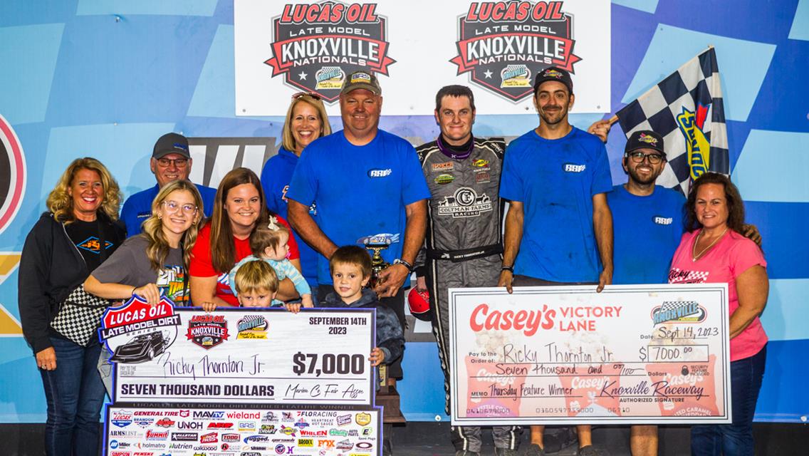 Thornton’s Last Lap Pass Nets Knoxville Preliminary Victory