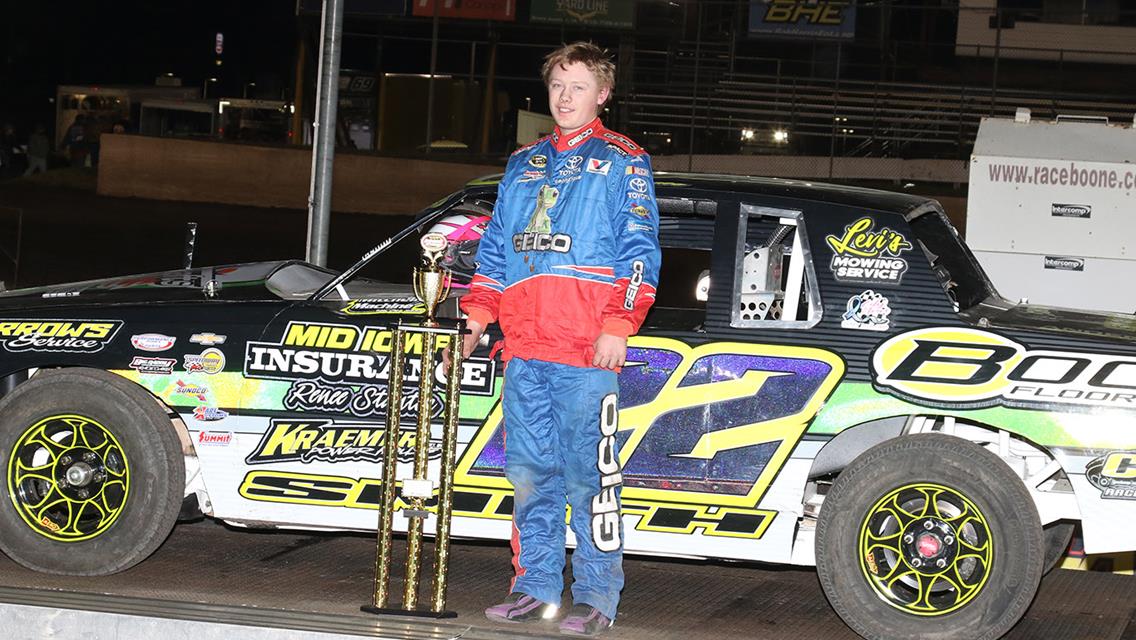 Lady racer Kuehl scores cool victory at Boone Speedway Frostbuster