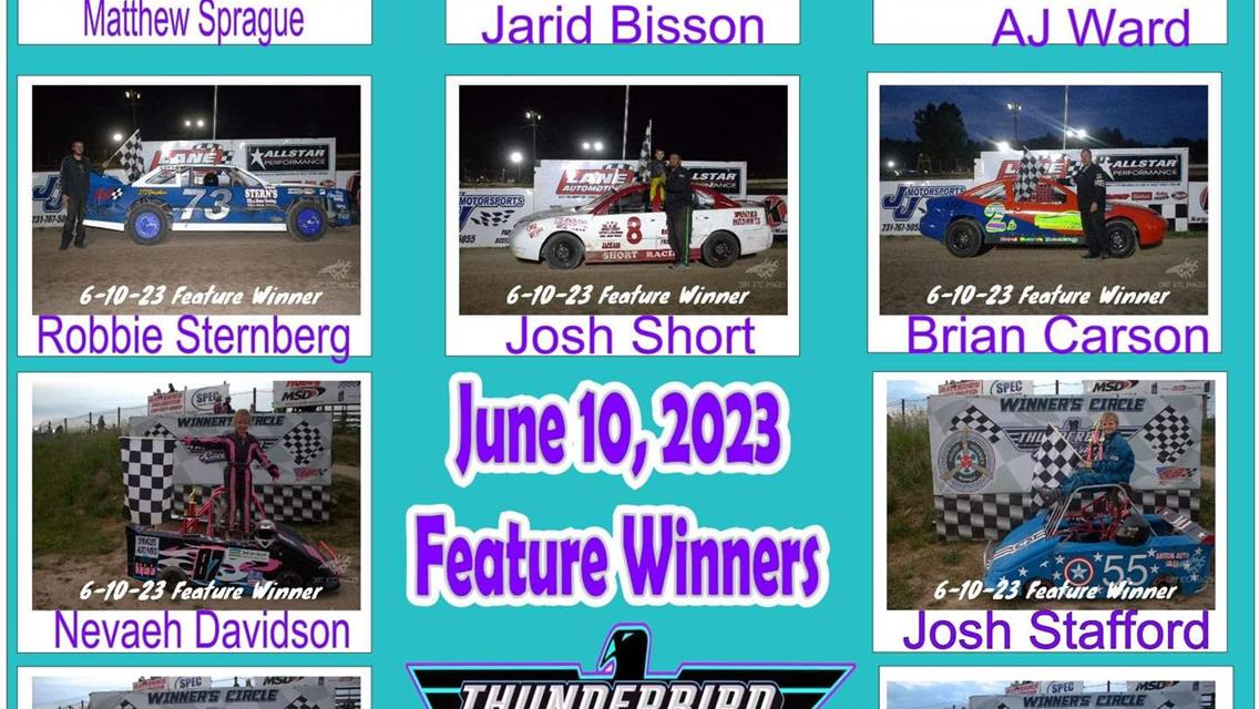 Congratulations to our Feature Winners for June 10, 2023