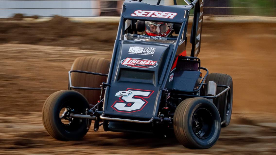 Gunnar Setser Banks Top-10 Finish in A Wingless Class Clash at U.S. 24 Speedway