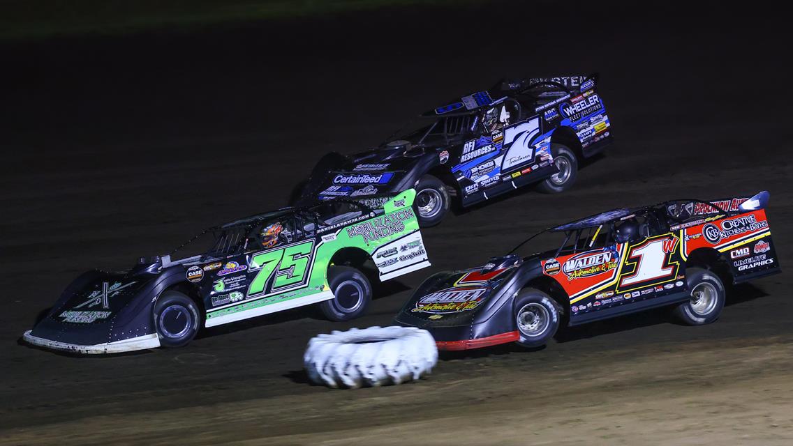 Farmer City Raceway (Farmer City, IL) – World of Outlaws Case Late Model Series – Illini 100 – April 12th-13th, 2024. (Josh James Artwork)