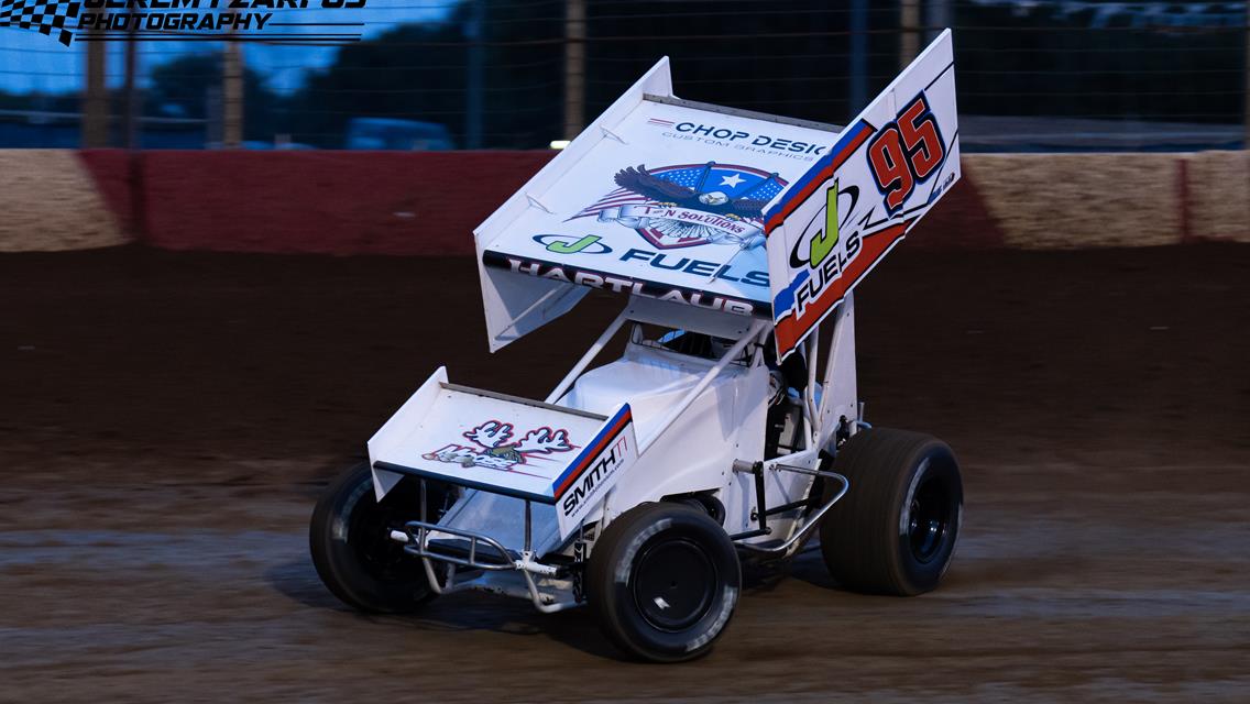 Hartlaub Nets First Career 410 Sprint Car Podium