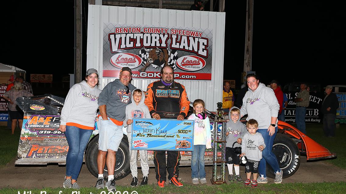 Kay is King of the Bullring at Benton County Speedway