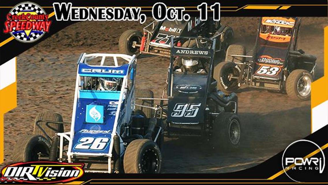 Sooner State Showdown Set for Creek County Speedway with POWRi Midgets Leagues