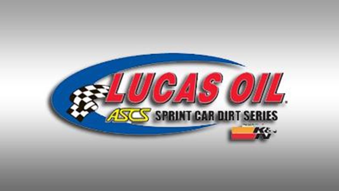McMillin / Hockett Memorial at the Lake on Saturday for Lucas Oil ASCS!