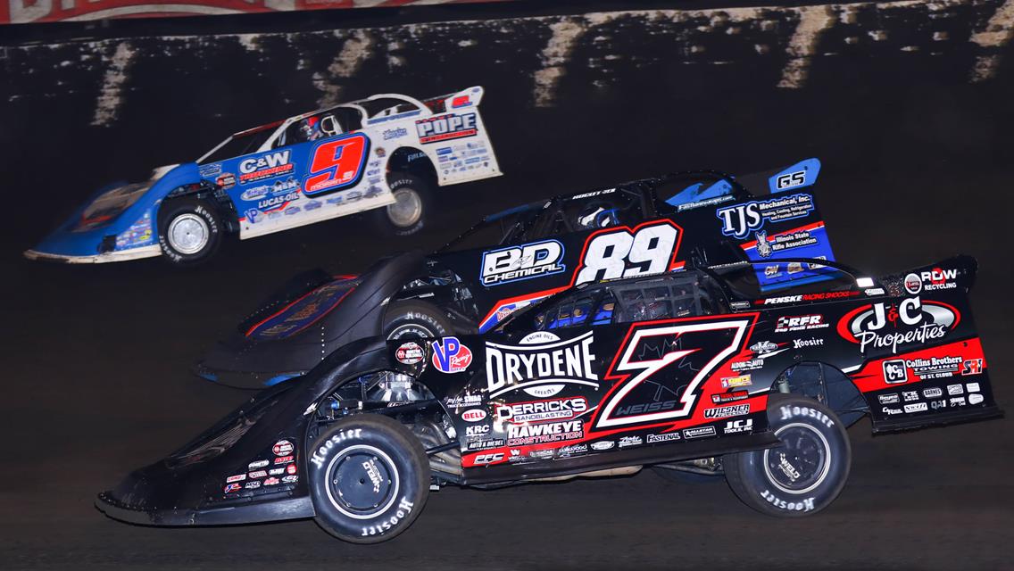 Fairbury Speedway (Fairbury, Ill.) – World of Outlaws Morton Buildings Late Model Series – Prairie Dirt Classic – July 30th-31st, 2021. (Josh James Artwork)