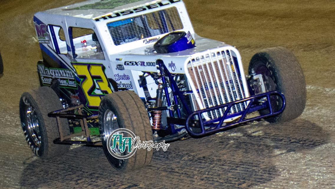 Robbie Russell Runs to NOW600 Sooner State Dwarf Car Series Victory at Outlaw Motor Speedway