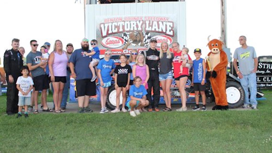 Hilmer, Kimm, Schmitz highlight night of firsts at Benton County Speedway