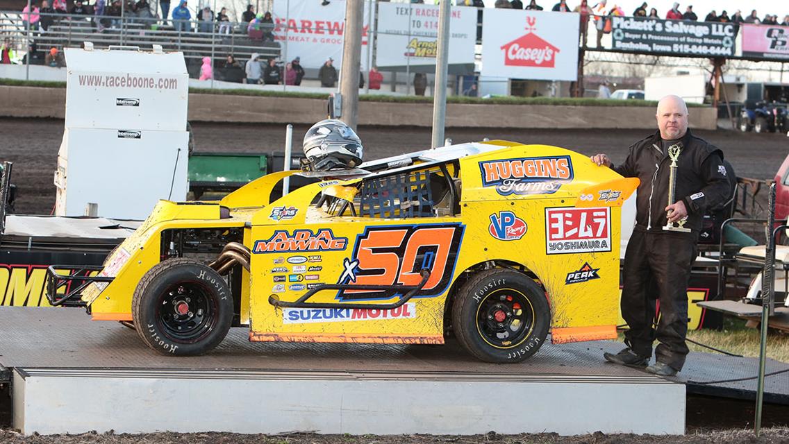 Season opener wins to Lamberies, Schafroth, Kuehl, Watson, and Huggins