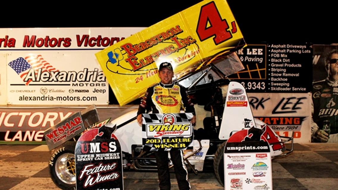 Lee Grosz in Viking Victory Lane 8-24-13