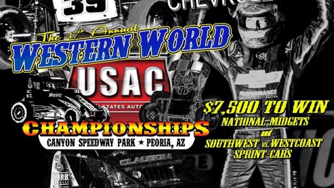 “WESTERN WORLD” MIDGET FINALES AT CANYON THIS WEEK