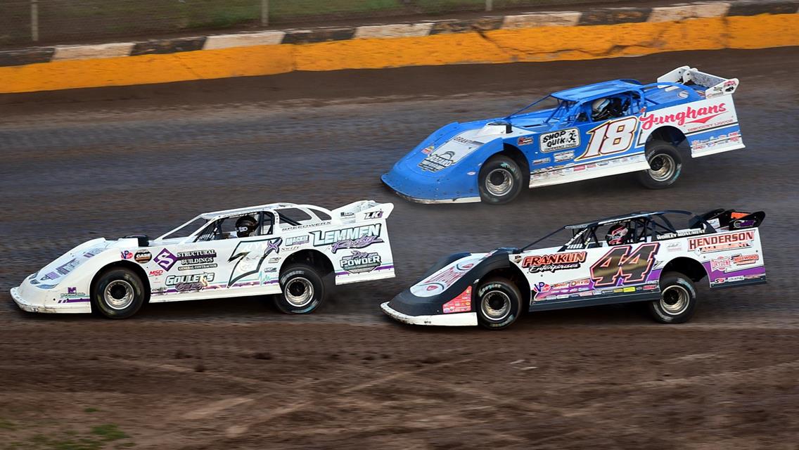 Jesse Glenz competes with World of Outlaws at Cedar Lake Speedway