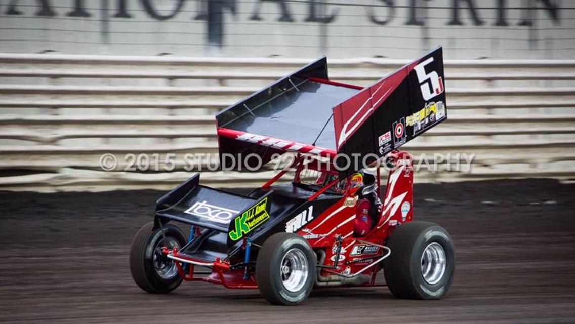Ball Records Top-Five Finish at Peoria to Remain in Sprint Invaders Points Race