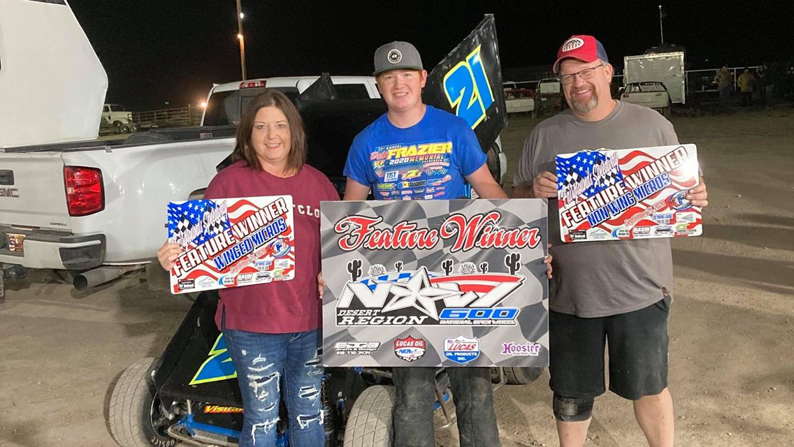 Stelzig Sweeps NOW600 Desert Region Event at Fairgrounds Speedway on Friday Night