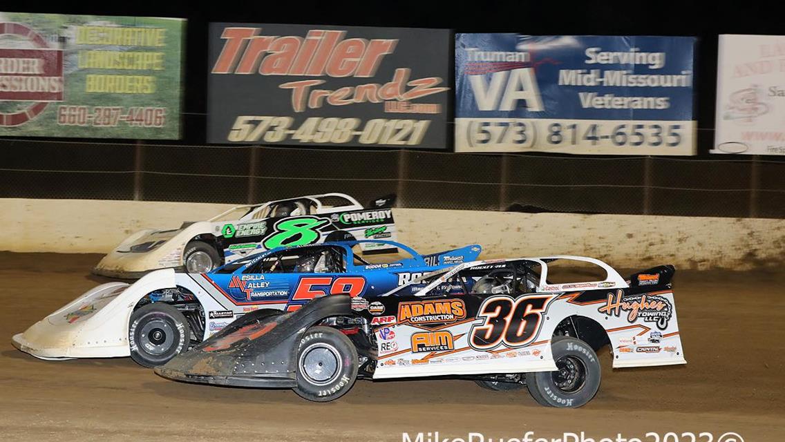 Lake Ozark Speedway (Eldon, MO) – Lucas Oil Midwest Late Model Racing Association (MLRA) – Battle at the Beach – April 28th-29th, 2023. (Mike Ruefer photo)